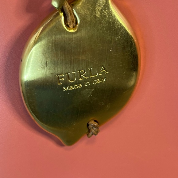 Furla | Pink Leather mini Tote Bag W 8 1/2,   H 9. Any other questions? - Picture 6 of 16